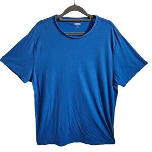 Old Navy Women's XL Short Sleeve Tee Shirt Bright Blue Solid Casual Basic